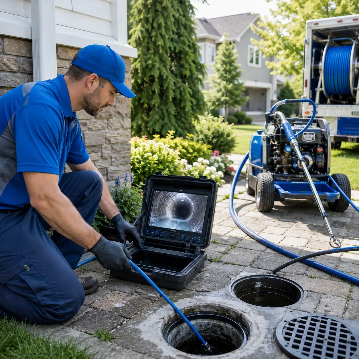 Outdoor drain cleaning professionals serving Diamond Springs, CA