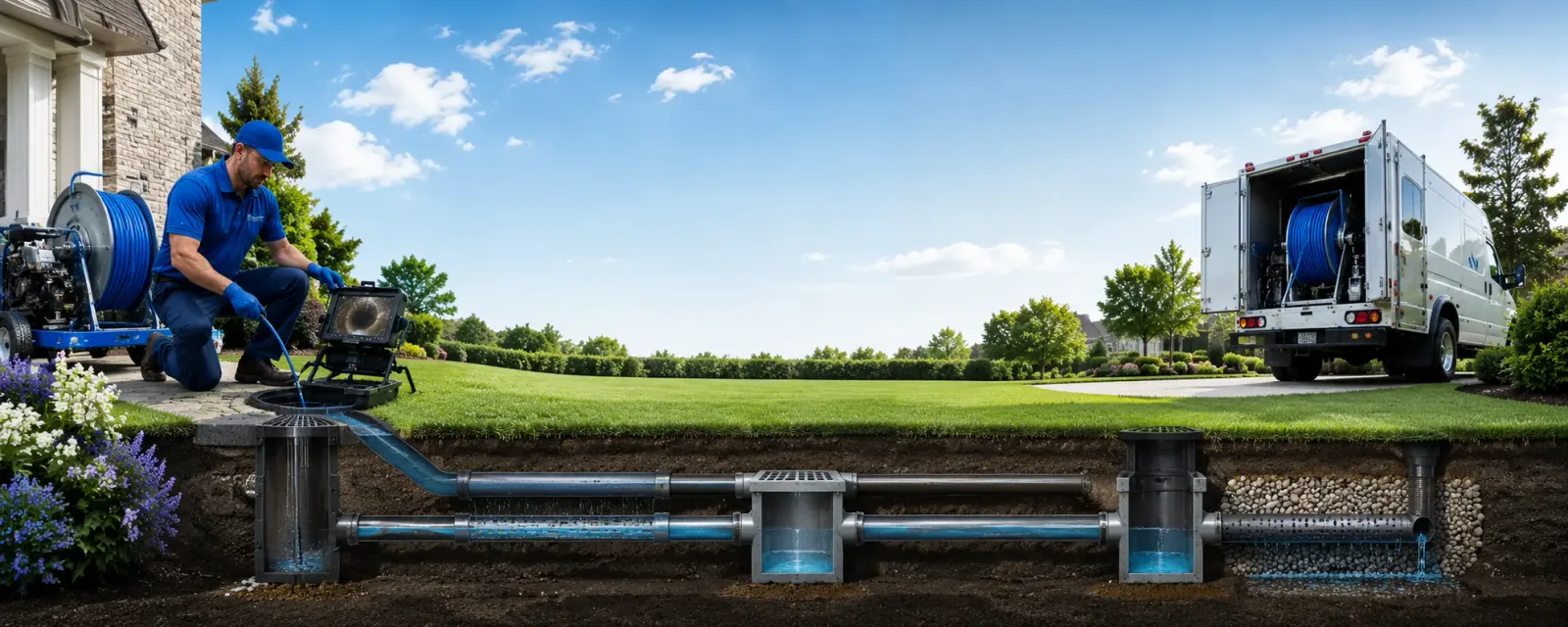 Outdoor drain cleaning information for Diamond Springs, CA